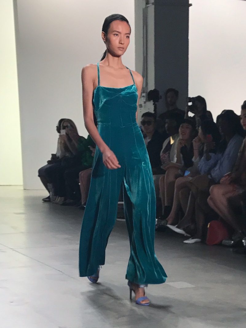 Velvet Trend - Velvet Jumpsuit at Lan Yu NYFW SS18