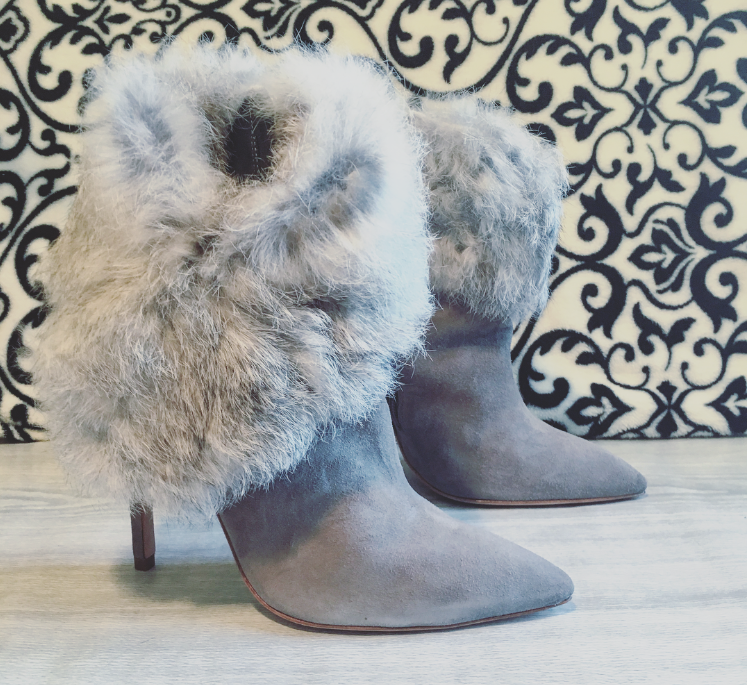 Schutz Fur Trimmed Boots