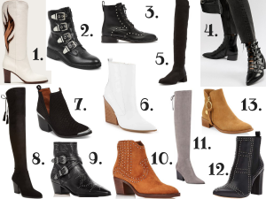 Current Fall Fashion Trends Cowboy Biker Boots