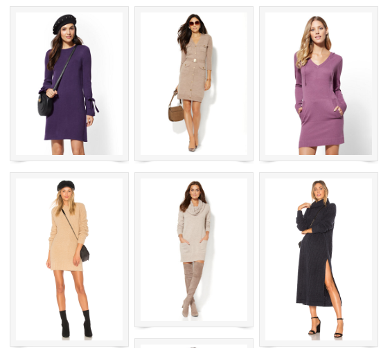Sweater Dress Gallery
